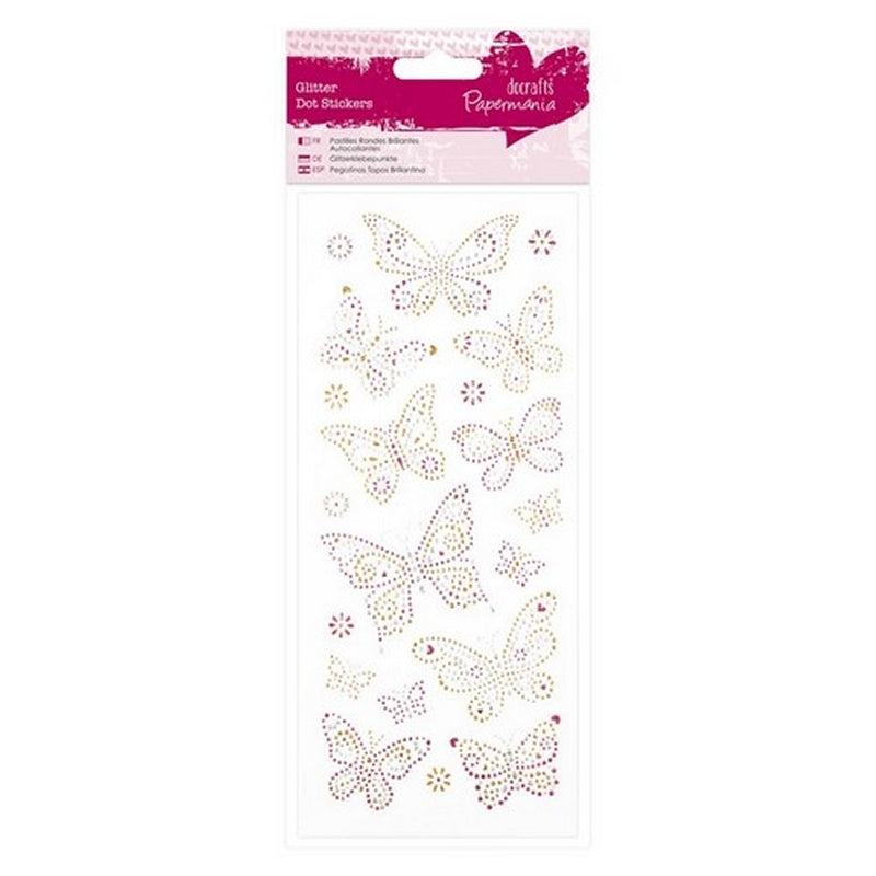 Glitter Dot Stickers - Butterflies (PMA 818208)