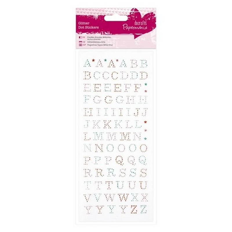 Glitter Dot Stickers - Upper Case Alphabet (PMA 818201)