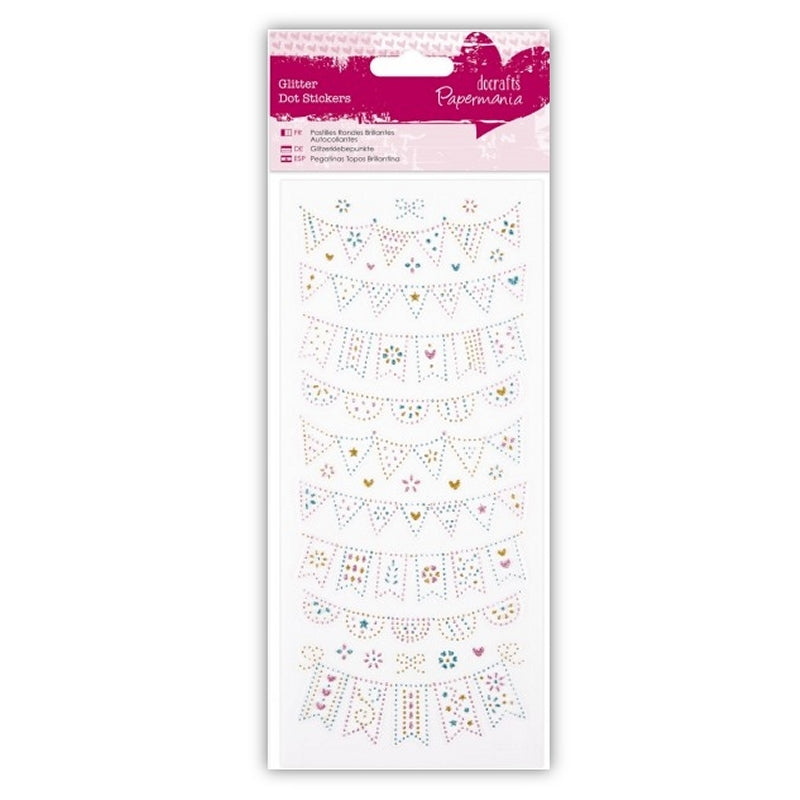 Glitter Dot Stickers - Bunting (PMA 818207)