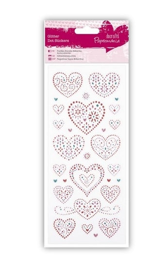 Glitter Dot Stickers - Love Hearts (PMA 818205)