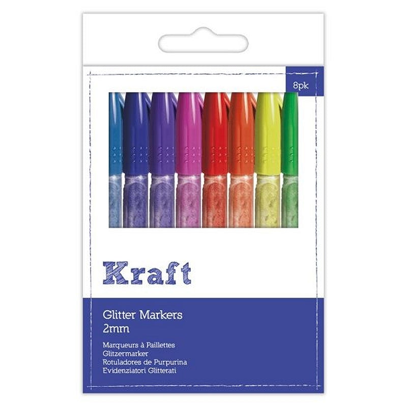 Papermania Glitter Markers 8 pack (PMA 851105)