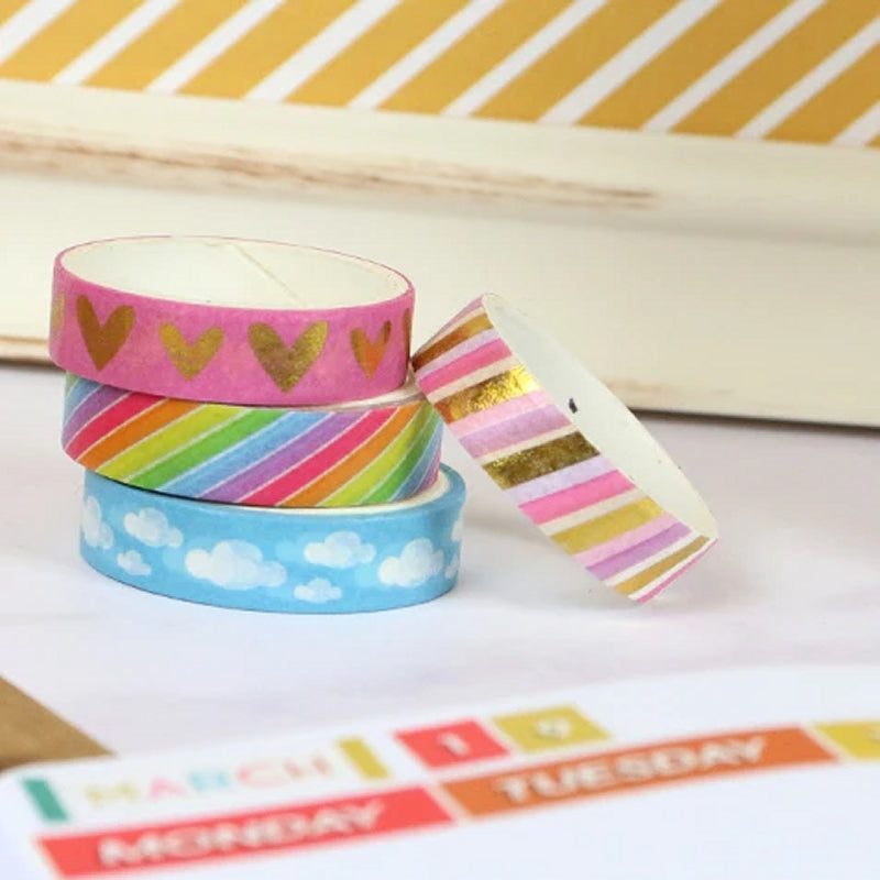 Dovecraft Washi Tapes Box 20 Rolls - Bright (DCWTB048)