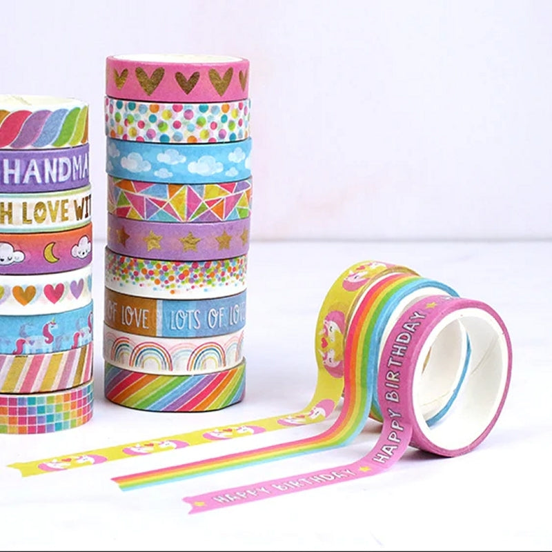 Dovecraft Washi Tapes Box 20 Rolls - Bright (DCWTB048)