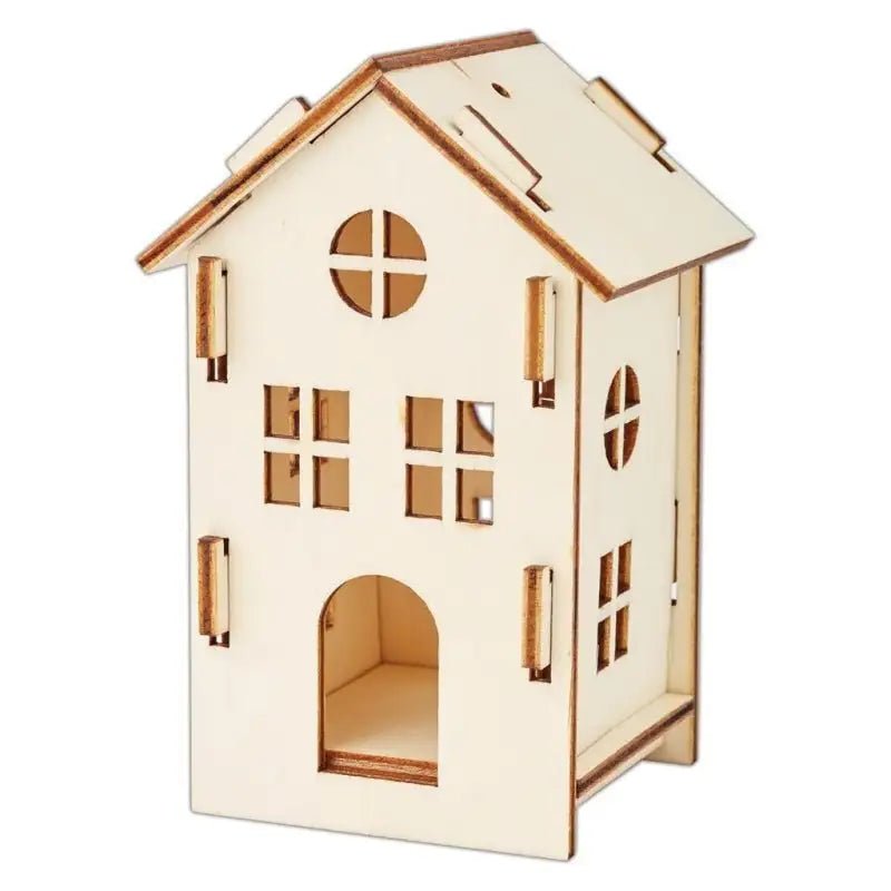 Make Your Own 3D Decoration - Wooden House - Bare Basics (PMA 174735) - Printable Heaven