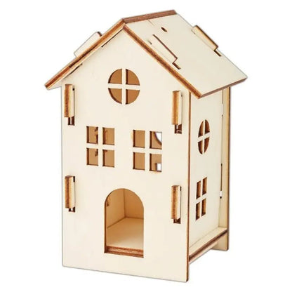 Make Your Own 3D Decoration - Wooden House - Bare Basics (PMA 174735) - Printable Heaven