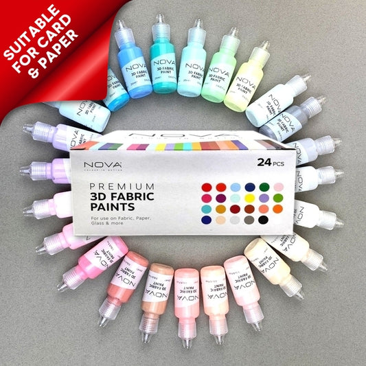 Nova 24 3D Fabric Paints