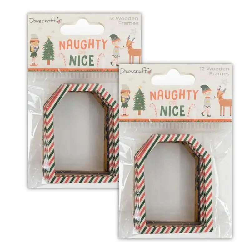 Naughty or Nice Wooden Frames (DCWDN127X21) - Printable Heaven