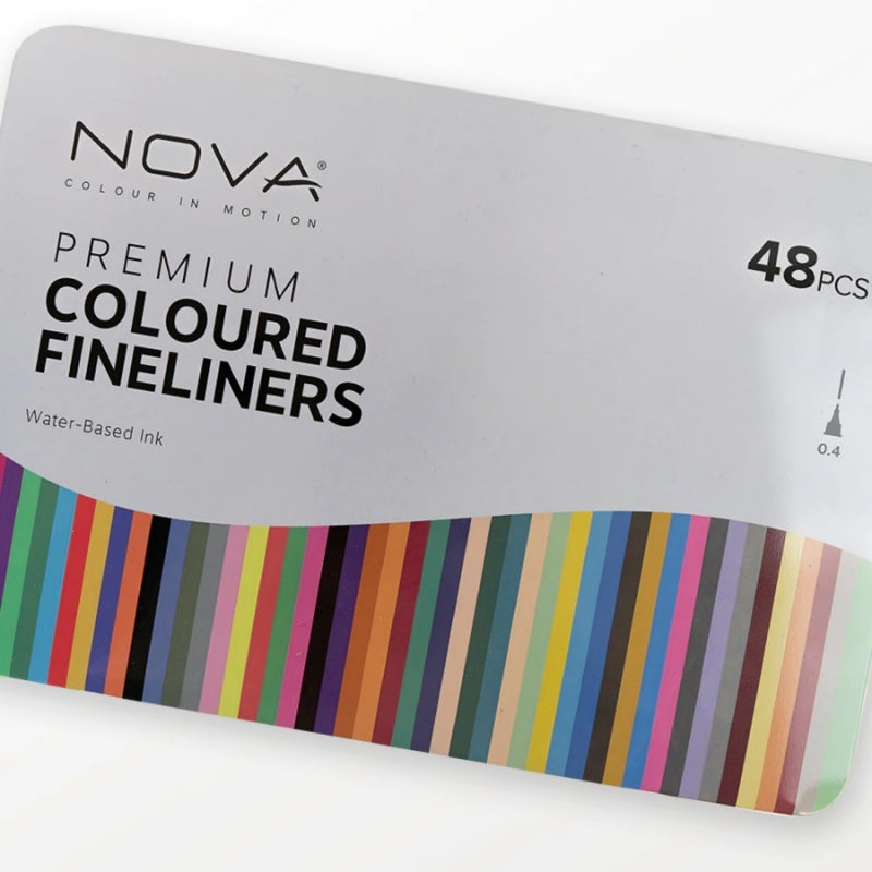 Nova 48-piece Coloured Fineliners (NVMXM025)