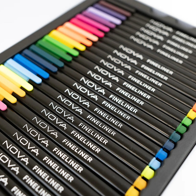 Nova 48-piece Coloured Fineliners (NVMXM025)