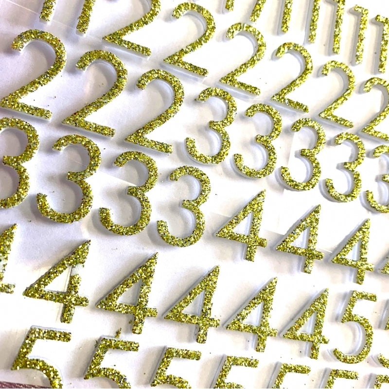 Love to Craft Number Stickers - Gold (LCSTK002)