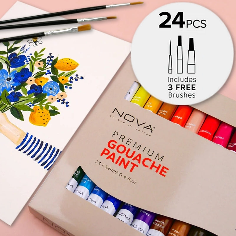 Nova 24 Gouche Paints (NVMXM012);Nova 24 Gouche Paints (NVMXM012);Nova 24 Gouche Paints (NVMXM012)