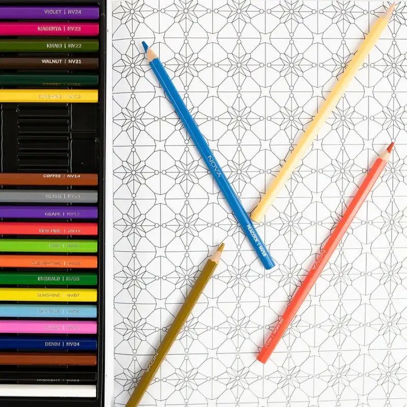 Nova 48-piece Colouring Pencils (NVMXM019) - Printable Heaven