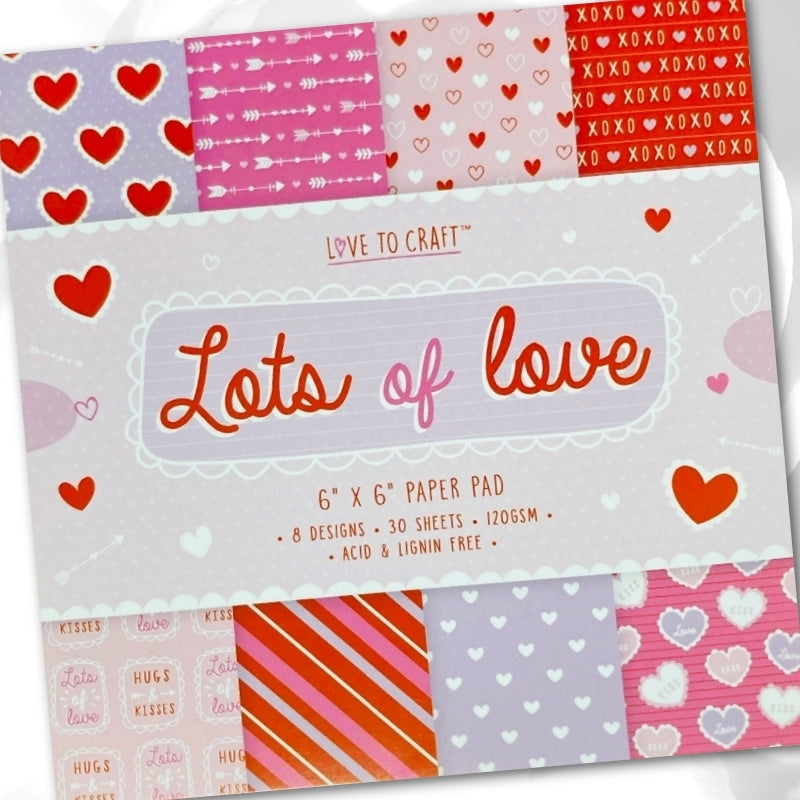 Love to Craft 6x6 Paper Pad Assortment - 6 pads (LCPAP001)