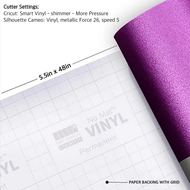 First Edition No Mat Vinyl Shimmer Pink 5.5inch (FESMV043)