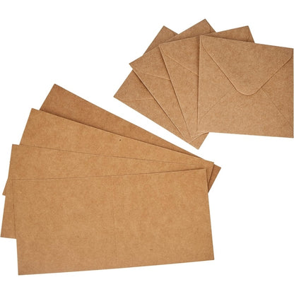 Dovecraft 20 Mini Kraft 3.5 x 3.5" Cards and Envelopes (DCCE029)"