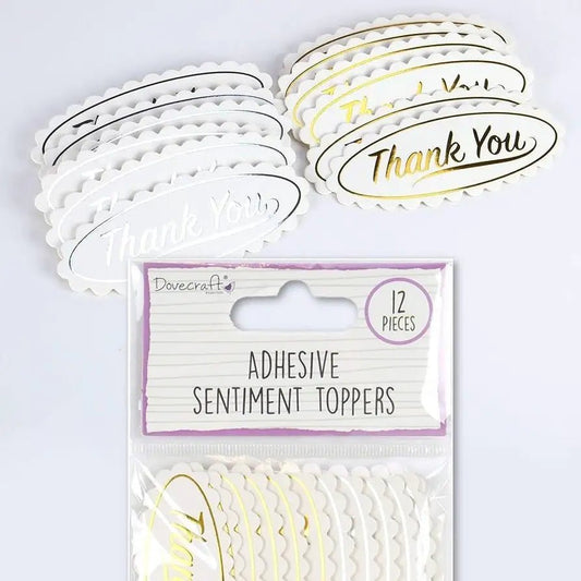 Dovecraft Essentials Die Cut Toppers - Thank You (DCBS183) - Printable Heaven