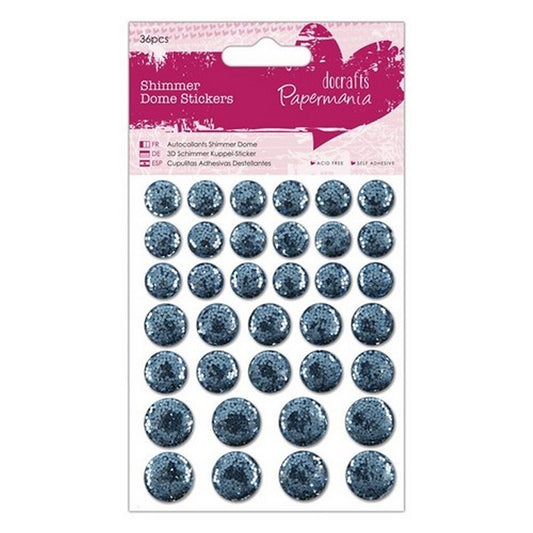 Shimmer Dome Stickers (36pcs) - Light Blue (PMA 805912)