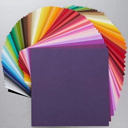Papermania 6 x 6 Solid Premium Cardstock Colossal 75pcs (PMA 164402) - Printable Heaven