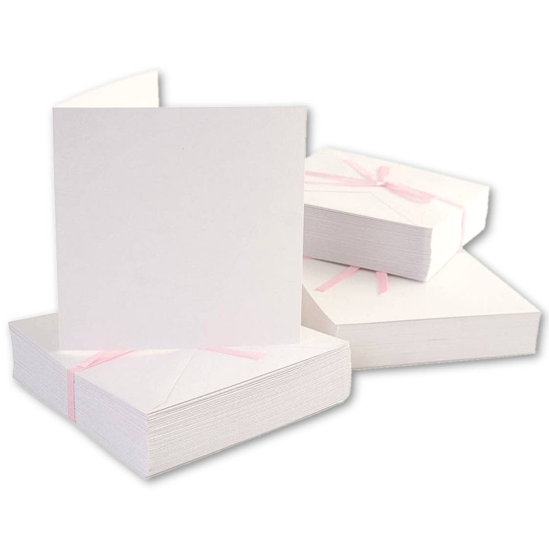 Square Cards/Envelopes (100pk) - White (ANT 1512000)