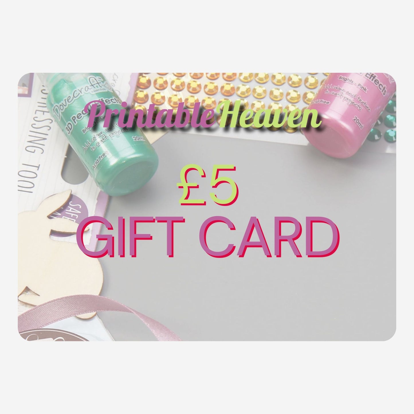 Printable Heaven Gift Card