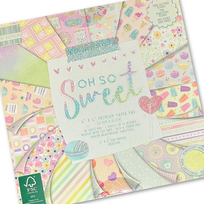 First Edition 6 x 6 Paper pad - Oh So Sweet (FEPAD229)