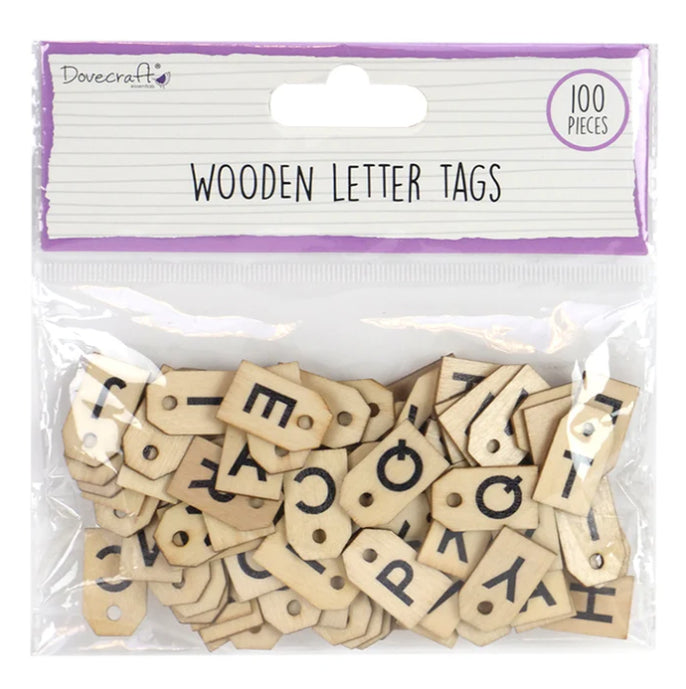 Dovecraft Essentials Wooden Letter Tags (DCBS215)