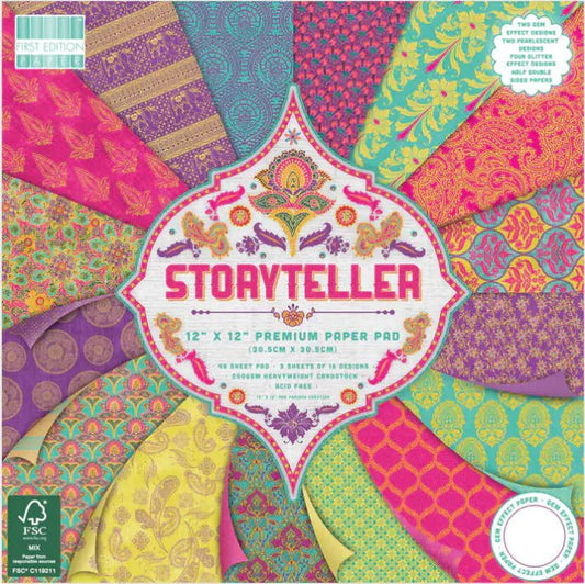 First Edition Storyteller Paper Pad 12" x 12" (504531) - Printable Heaven