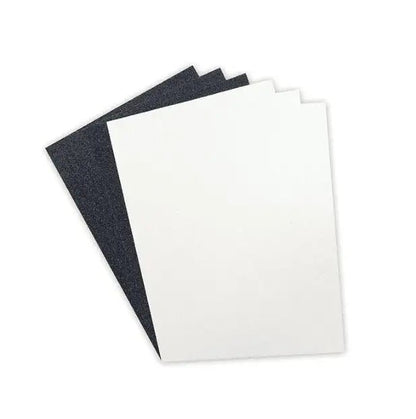 Dovecraft A4 Double Sided Glitter Pack - Black & White - 350gsm - 6 sheets (DCGCD038) - Printable Heaven