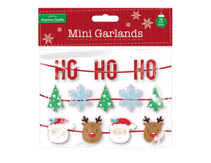 Mini Garlands 3 Pack (XMA4054) - Printable Heaven