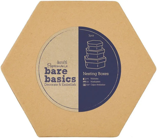 Nesting Boxes - Hexagon (S/M/L) (PMA 174015) - Printable Heaven