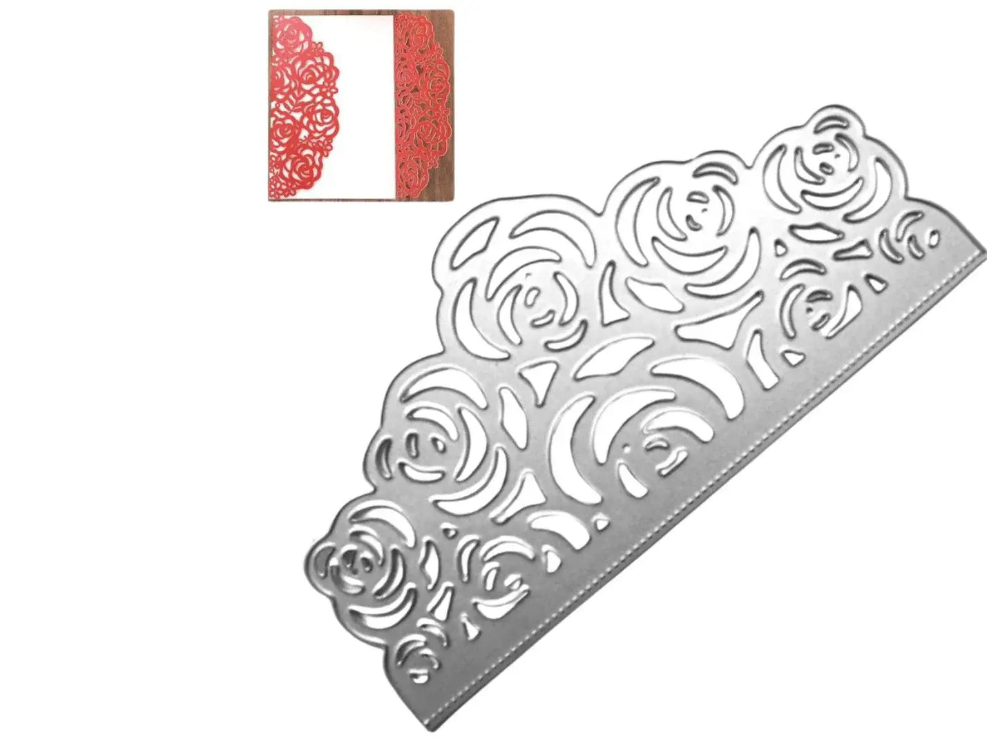 Rose Border Cutting Die (1 PC) (B100) - Printable Heaven