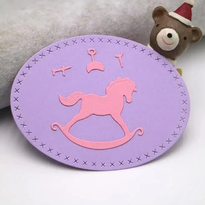 Rocking Horse Cutting Die (4 pcs) (A108) - Printable Heaven