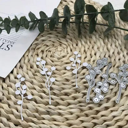 Christmas Berries & Nature Cutting Die Set (3 PCS) (DJ075) - Printable Heaven