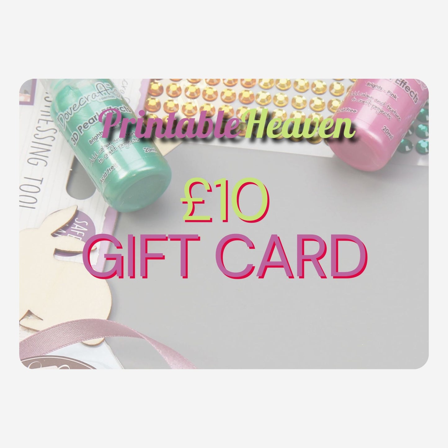 Printable Heaven Gift Card