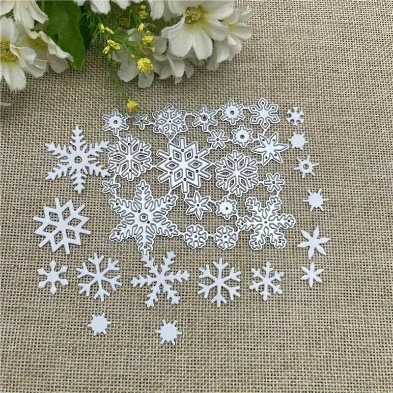 Winter Snowflake Cutting Die Set (20 PCS) (SP046) - Printable Heaven