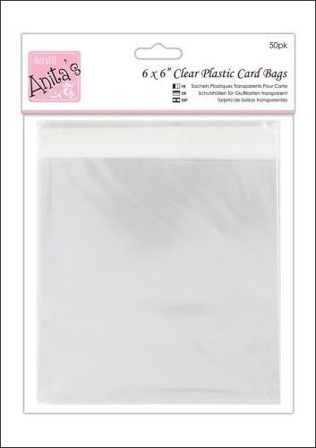 Anita's Card Bags, 16.7cm Square 6 x 6, 50 Pack 