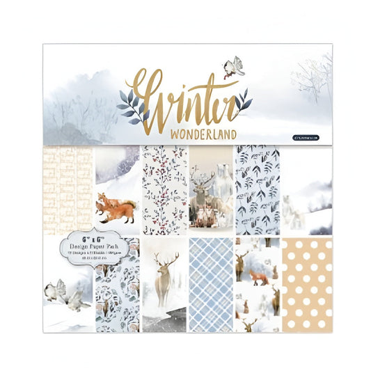 Winter Wonderland 6x6" Design Paper Pack, 12 Designs x 2 Sheets