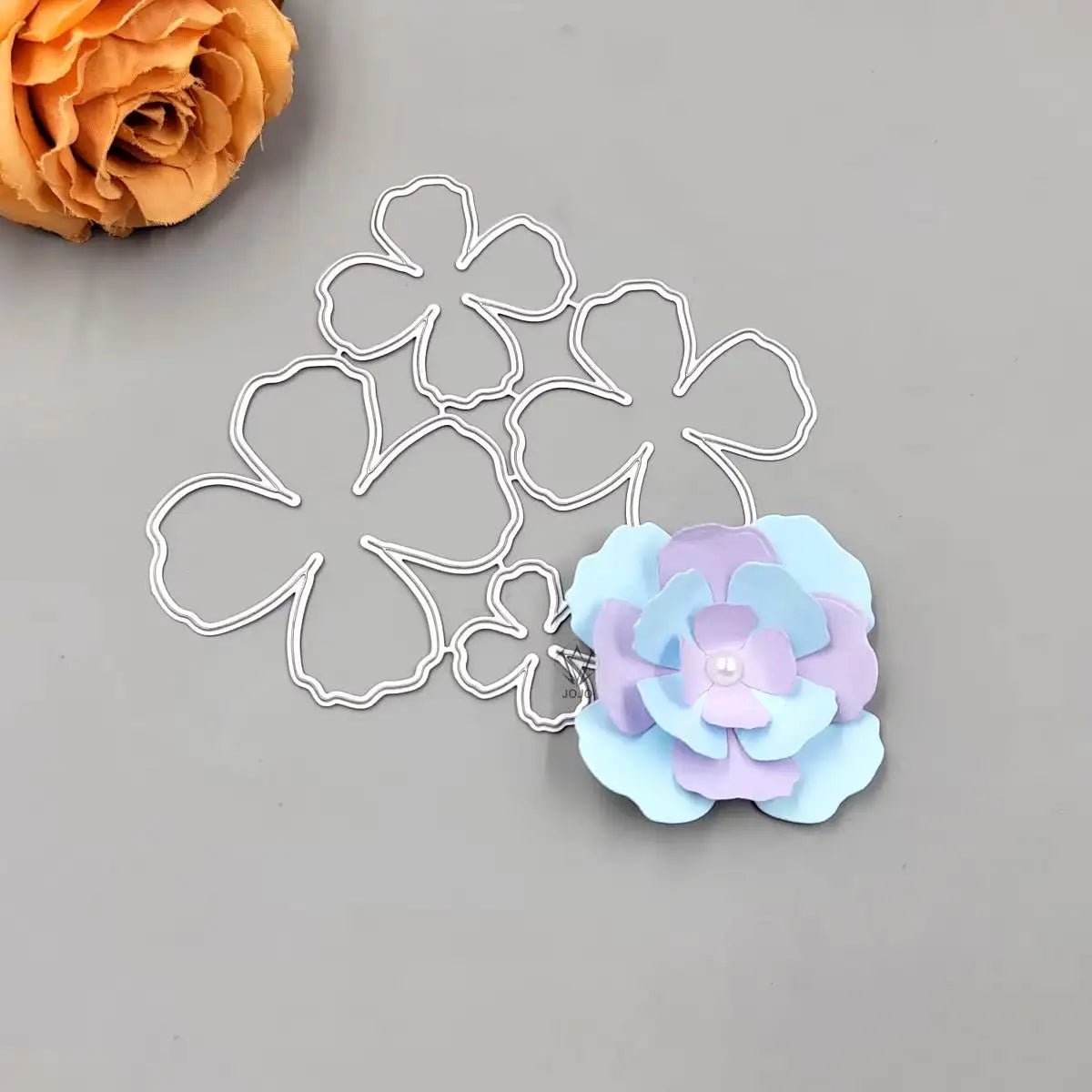 Printable Heaven Large Cutting Die - 4 Petal Flowers (4pcs) (F002) - Printable Heaven
