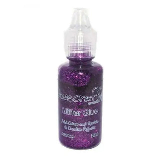 Dovecraft Glitter Glue - Brights Amethyst (DCBS69) - Printable Heaven