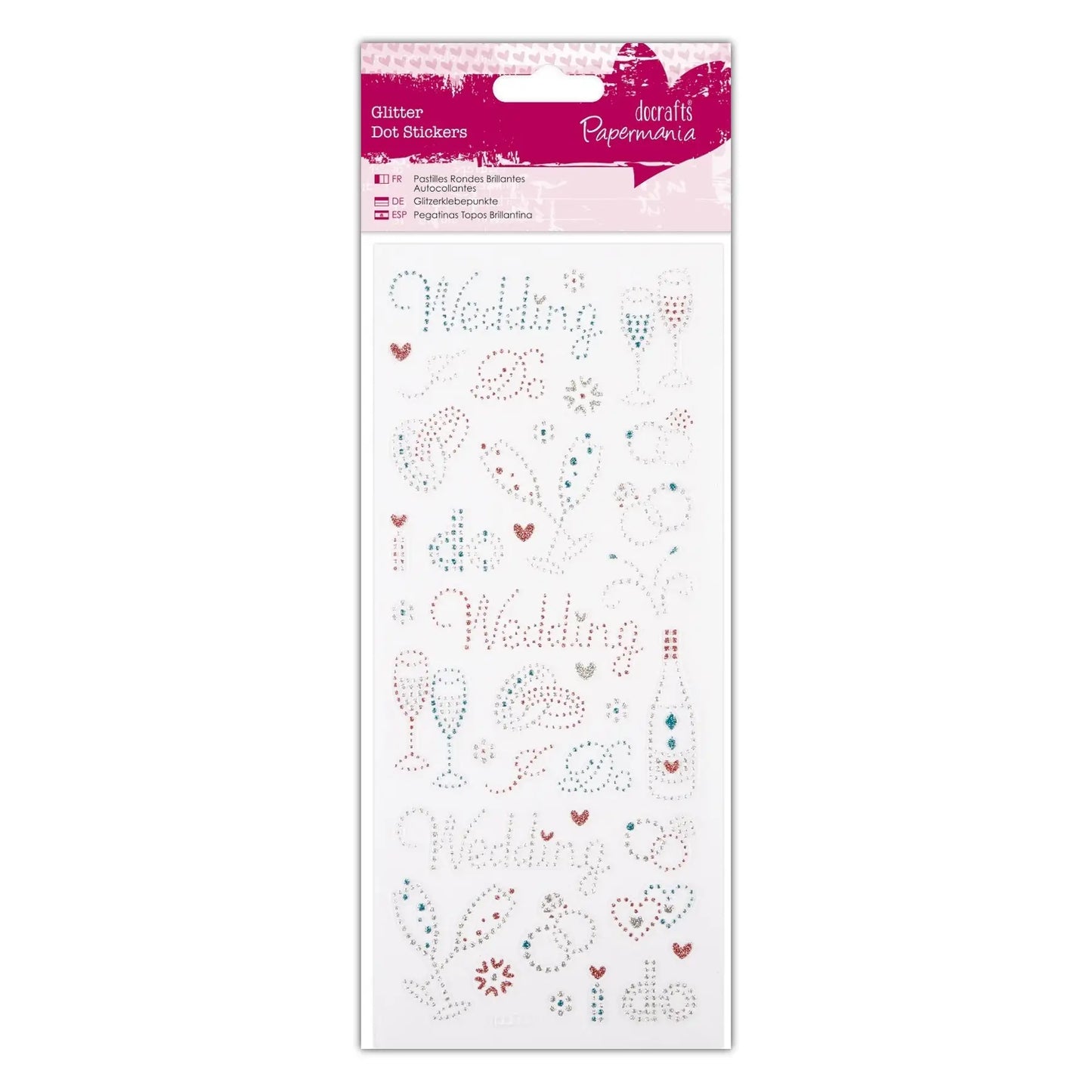 Glitter Dot Stickers - Wedding (PMA 818213) - Printable Heaven