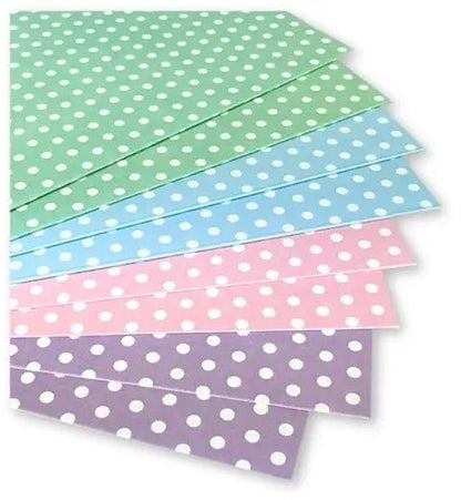 Dovecraft Pastel Polka 6"x6" Cards & Envelopes (8pk) (DCCE008) - Printable Heaven