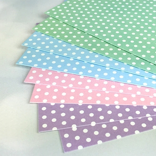 Dovecraft Pastel Polka 5"x7" Cards & Envelopes (DCCE007)