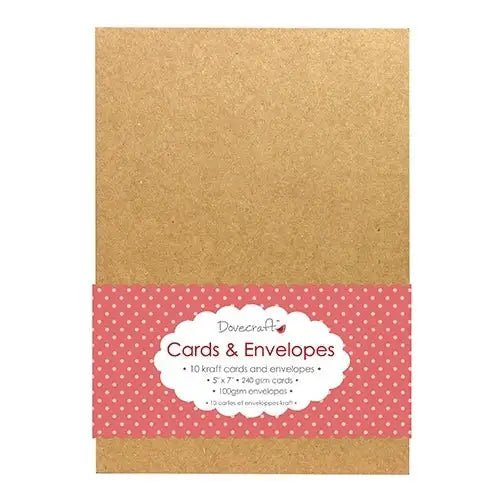 Dovecraft Kraft 5"x7" Cards & Envelopes (10pk) (DCCE023) - Printable Heaven