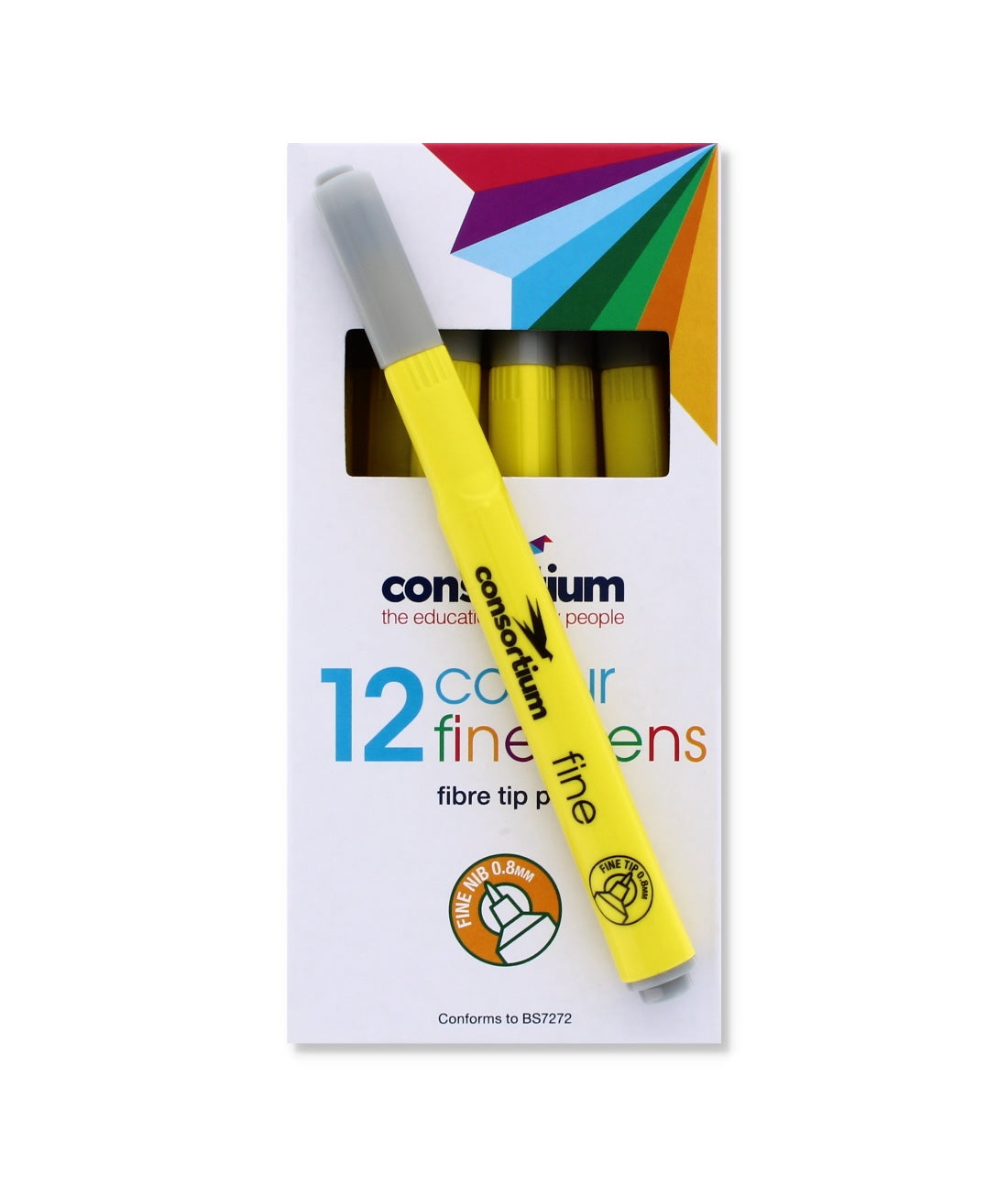 Grey Fine Tip Fibre Pens (12 Pk) (610262)