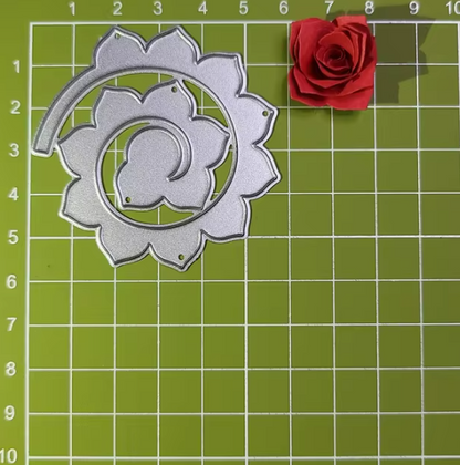 Printable Heaven small Cutting Die - Rose Spiral Flower (1pc) (F040)