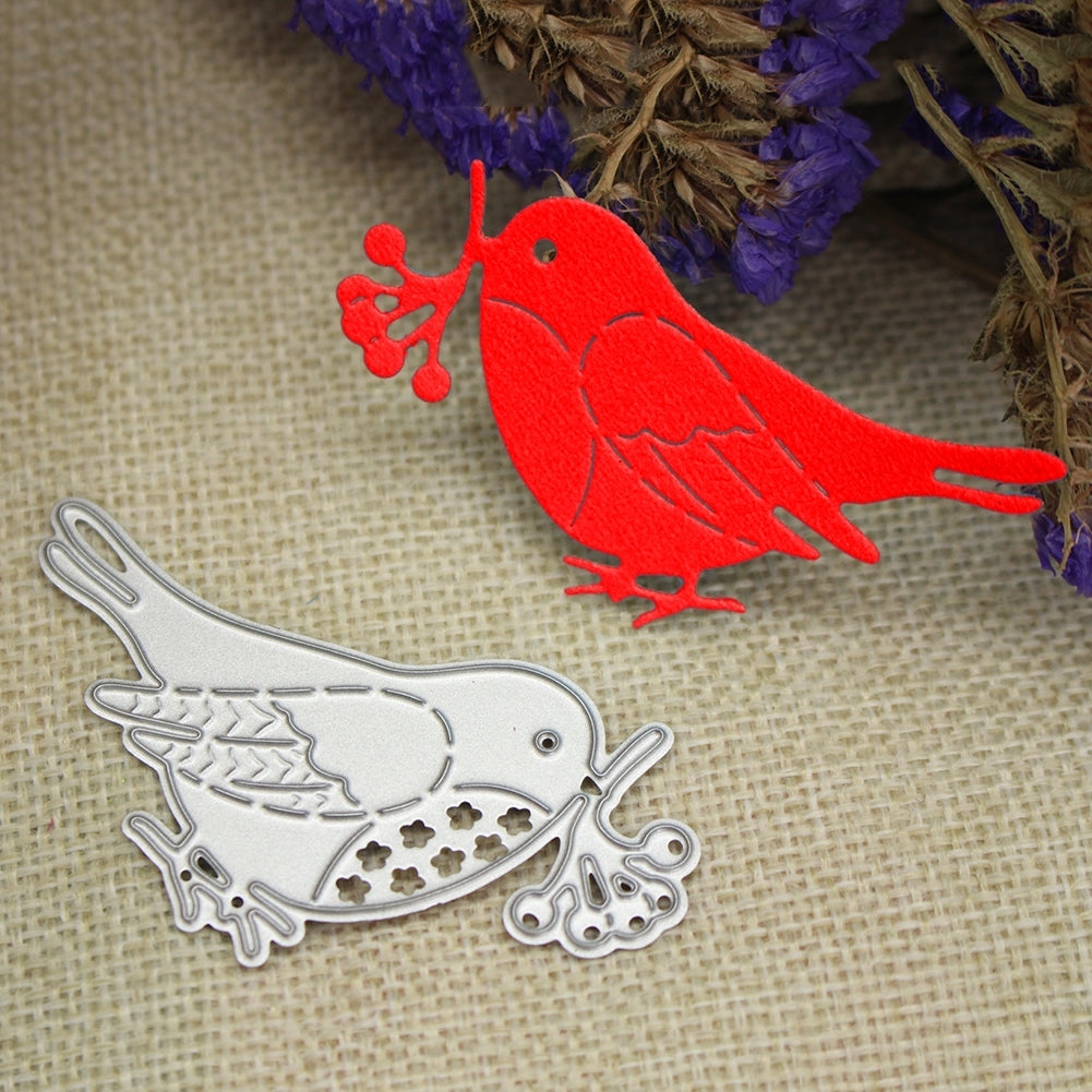 Printable Heaven Small die - Robin with Mistletoe (1pc)