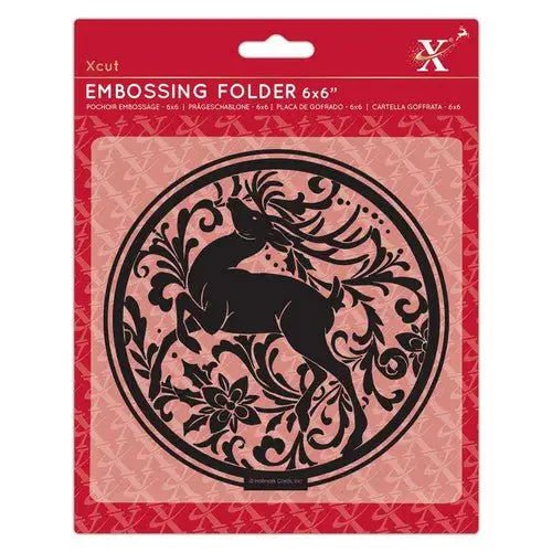 Xcut 6x6" Embossing Folder - Arts & Craft Stag (XCU 515930) - Printable Heaven