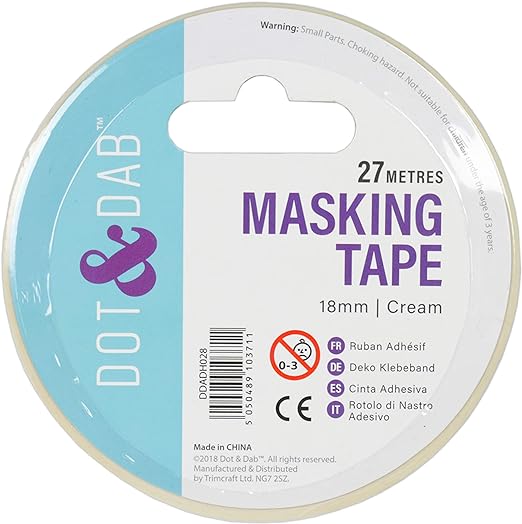 Dot & Dab Masking Tape 18mm x 27m (DDADH028)