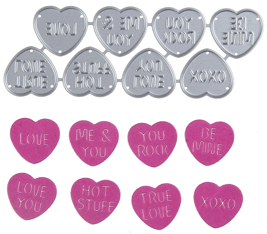 Printable Heaven die - Love Hearts (8pcs)