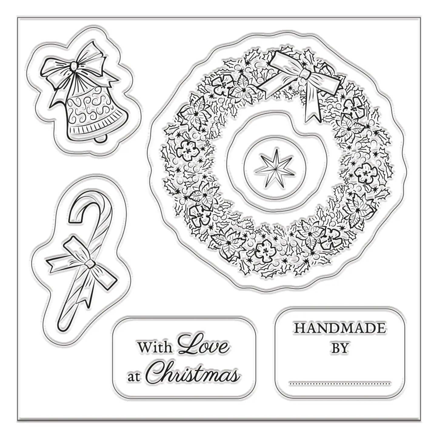 Clear Stamp (5pcs) - A Christmas Wish (PMA DCM 085) - Printable Heaven